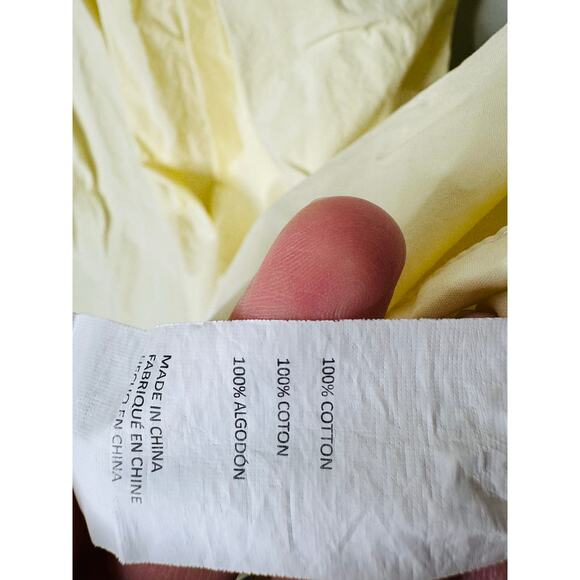 RONNY KOBO Yellow 100% Cotton Sleeveless Corset Midi Dress size 6 - Picture 12 of 16